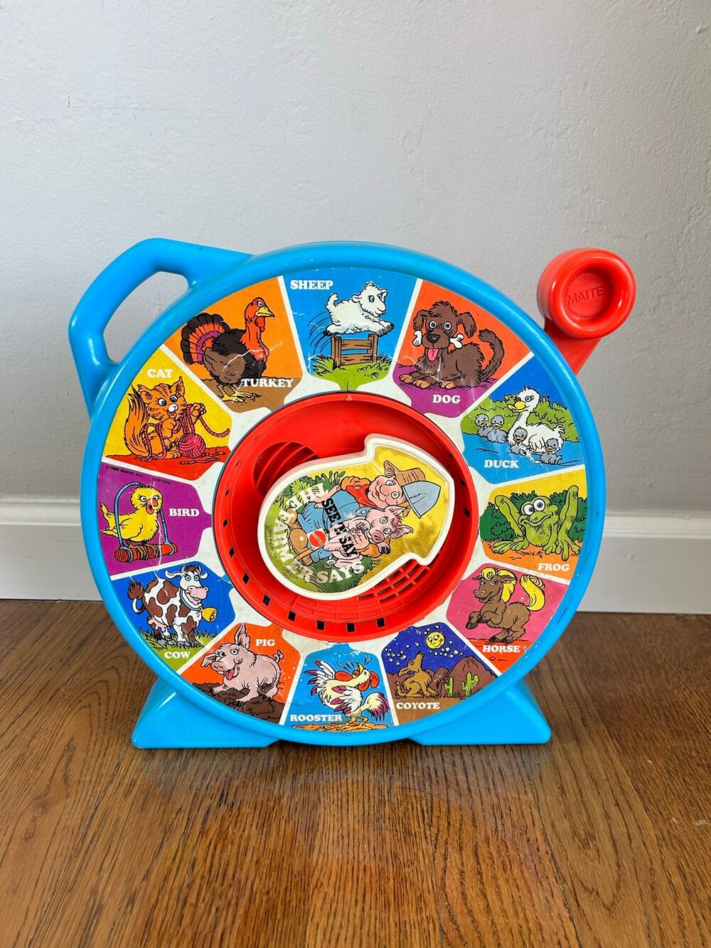Vintage Mattel 1989 See N Say The Farmer Farm Animals Educational Preschool Toy